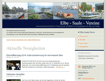 Tablet Screenshot of elbe-saale-vereine.de